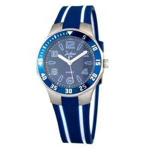 JUSTINA Rubber Sport Watch with Durable Design Women Bicolor Watches